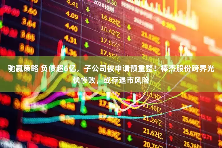 驰赢策略 负债超6亿，子公司被申请预重整！棒杰股份跨界光伏惨败，或存退市风险